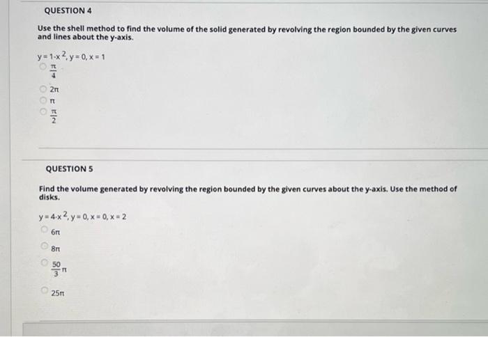 Solved Find the volume of the solid generated by revolving | Chegg.com