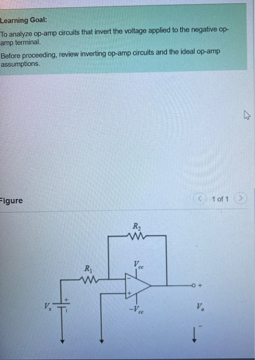 Solved Learning Goal: To Analyze Op-amp Circuits That Invert | Chegg.com