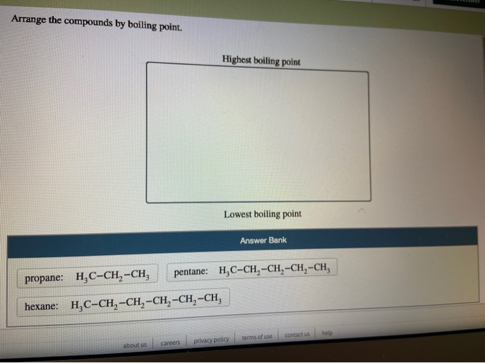 Solved Arrange The Compounds By Boiling Point. Highest | Chegg.com