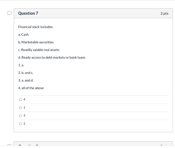 Solved Question 6 2 pts What are some of the possible | Chegg.com