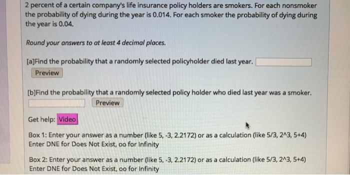 Solved 2 Percent Of A Certain Company S Life Insurance Chegg Com