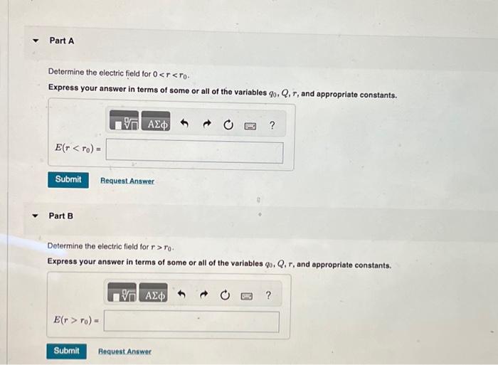 Solved Suppose that at the center of the cavity inside the | Chegg.com