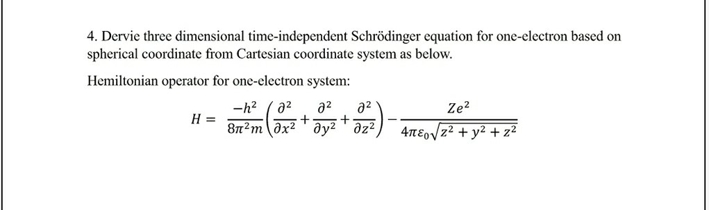 electron wave equation