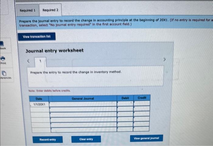 Solved Prepare the joumal entry to record the change in | Chegg.com