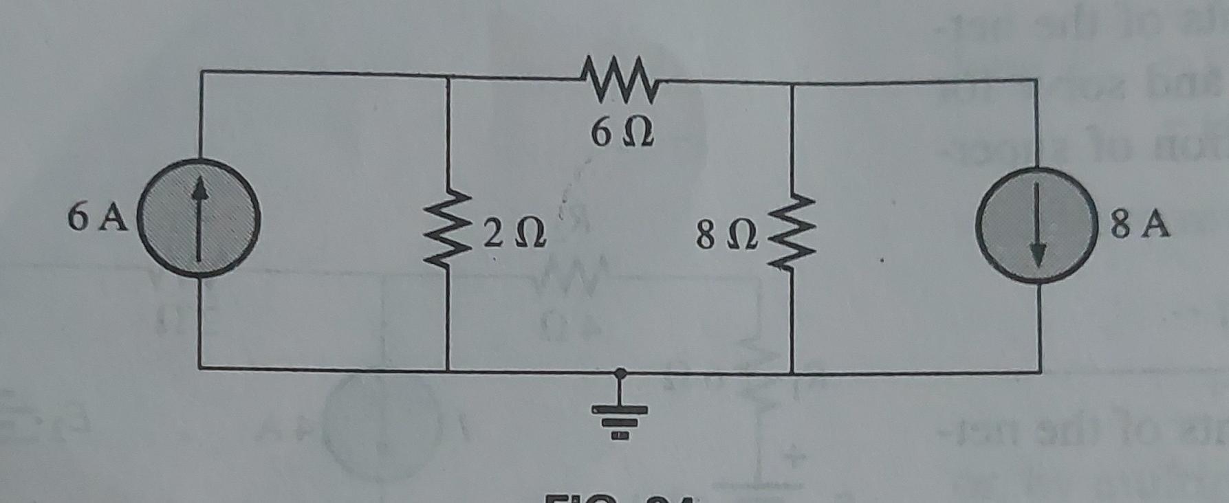 Solved Determine current through network .. using voltagr | Chegg.com