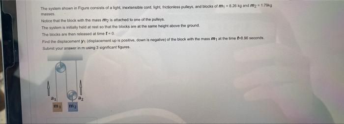 Solved The system shown in Figure consists of a light | Chegg.com
