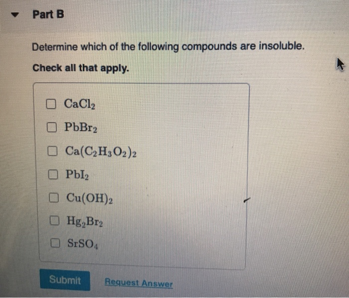 Solved Determine which of the following compounds is/are