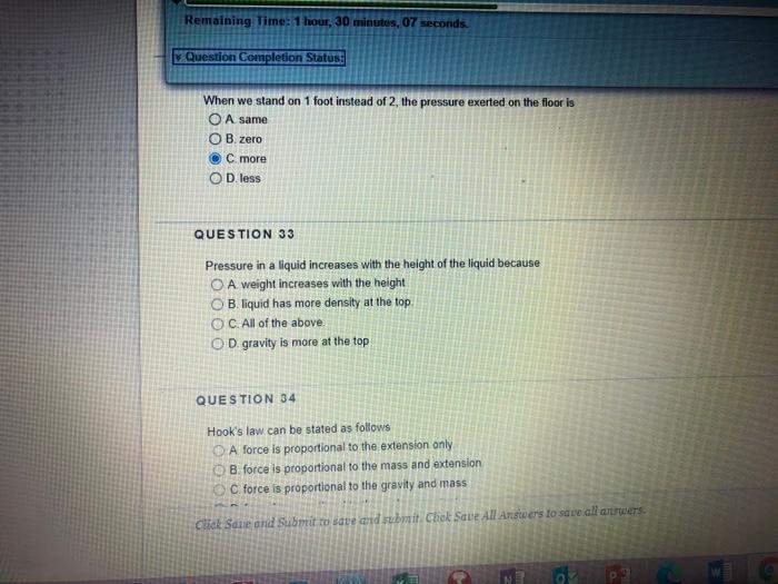 Solved QUESTION 20 Barometers use mercury instead of water