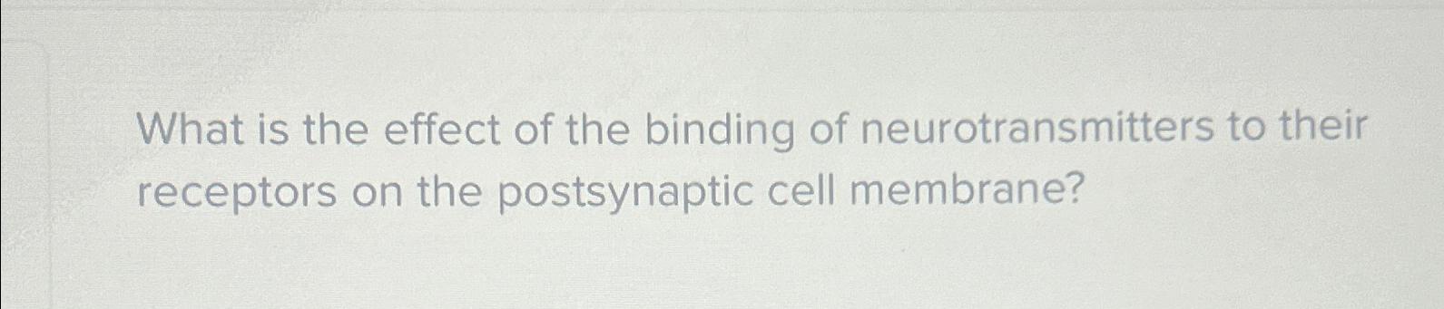Solved What is the effect of the binding of | Chegg.com