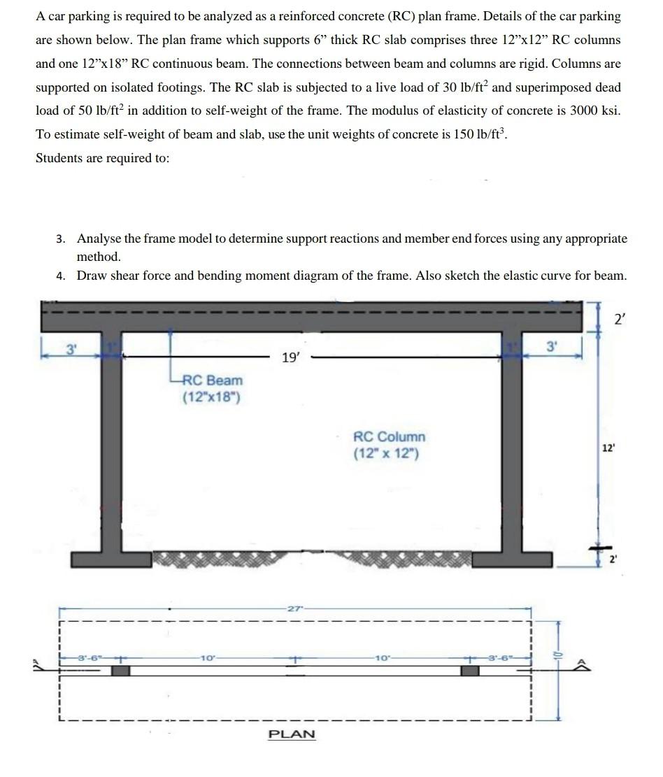 Solved A car parking is required to be analyzed as a | Chegg.com