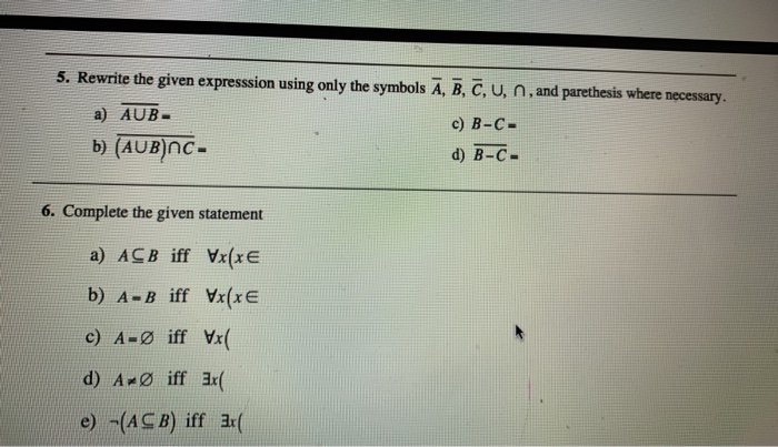 Solved 5 Rewrite The Given Expresssion Using Only The Sy Chegg Com