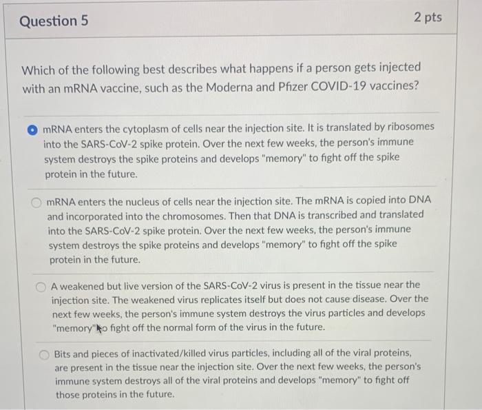 Solved Question 5 2 pts Which of the following best | Chegg.com