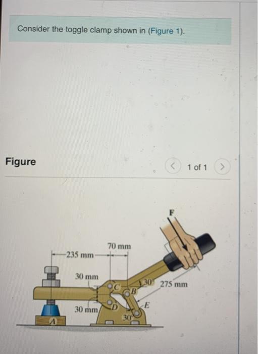 Solved A Review The clamp shown in (Figure 1) has a rated