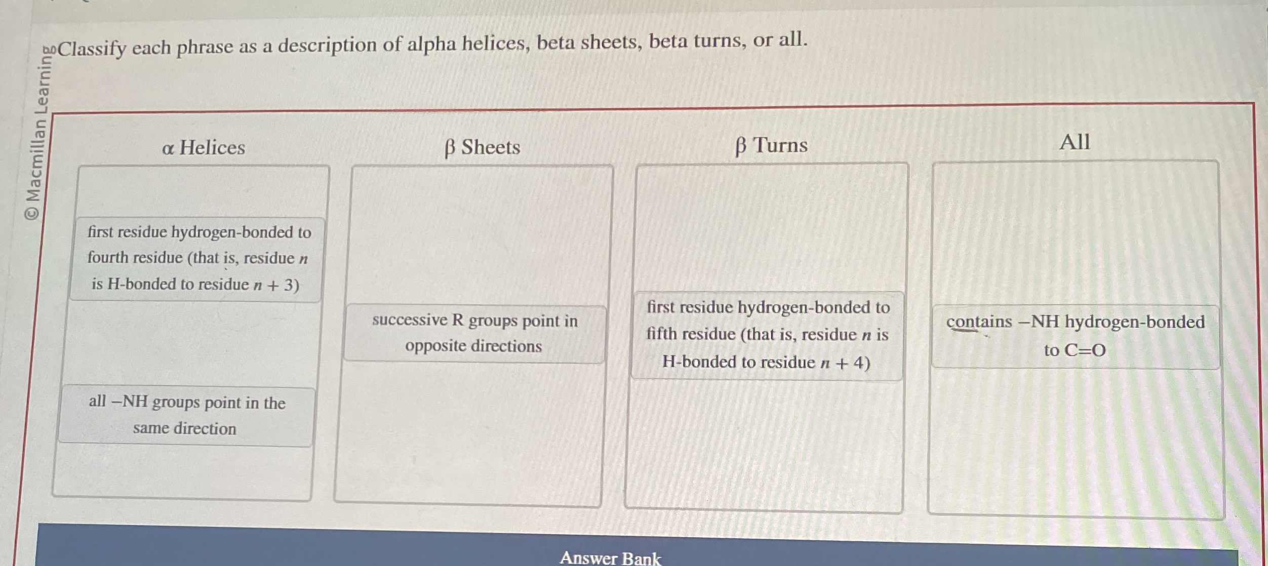 Solved ?∞ ﻿Classify each phrase as a description of alpha | Chegg.com