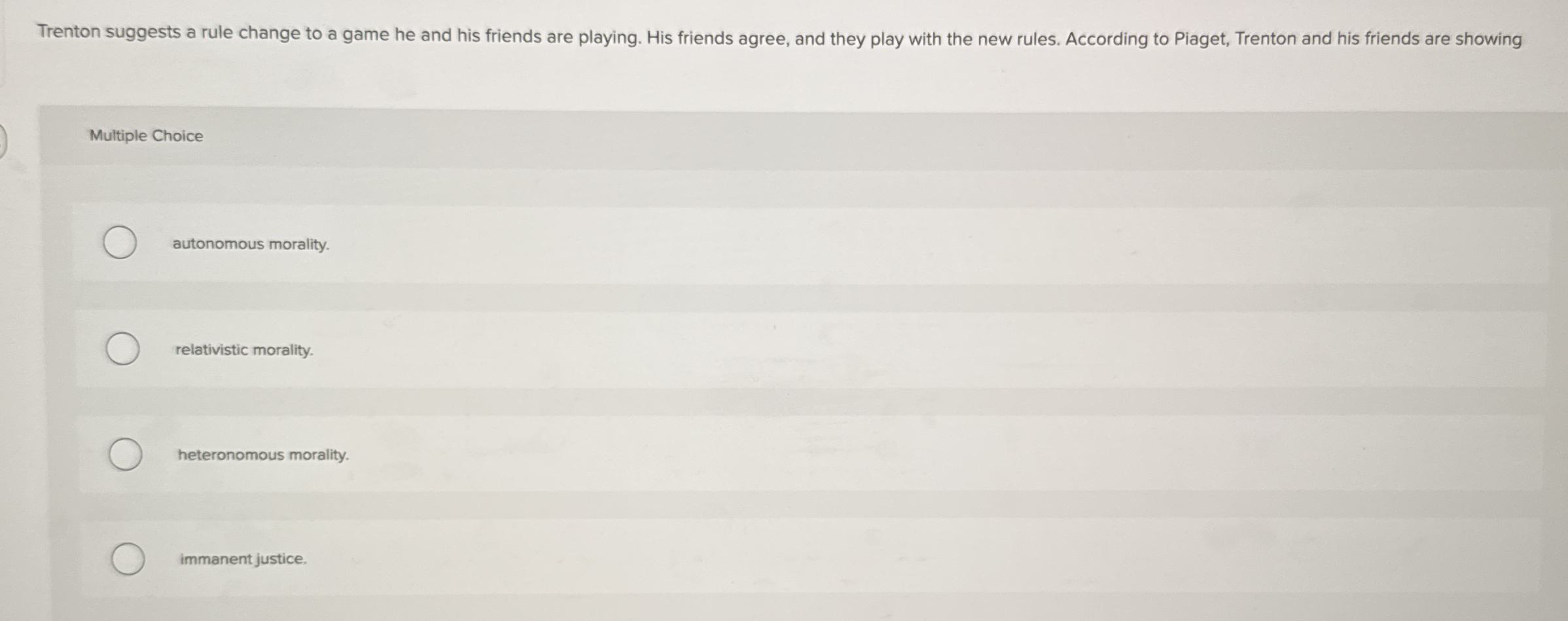 Solved Trenton suggests a rule change to a game he and his Chegg