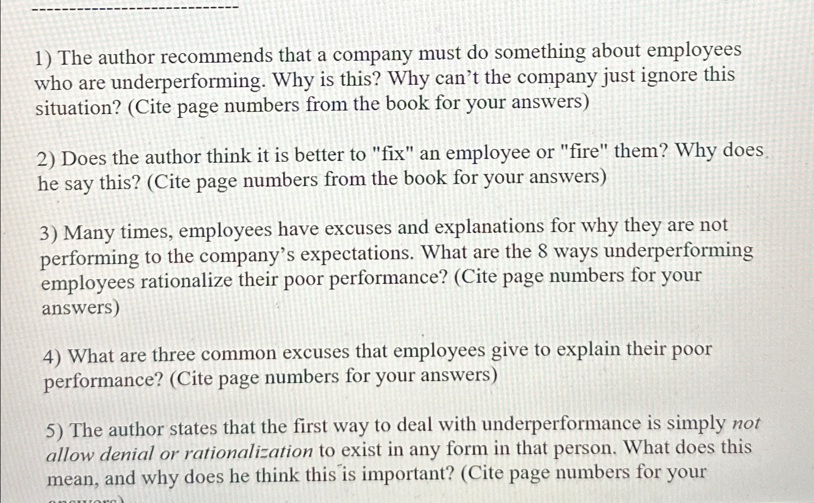 Solved The author recommends that a company must do | Chegg.com