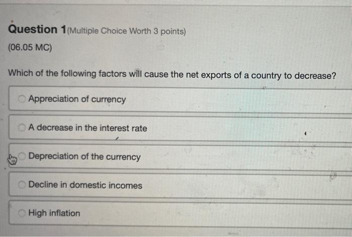 Solved Question Multiple Choice Worth Points Mc Chegg Com