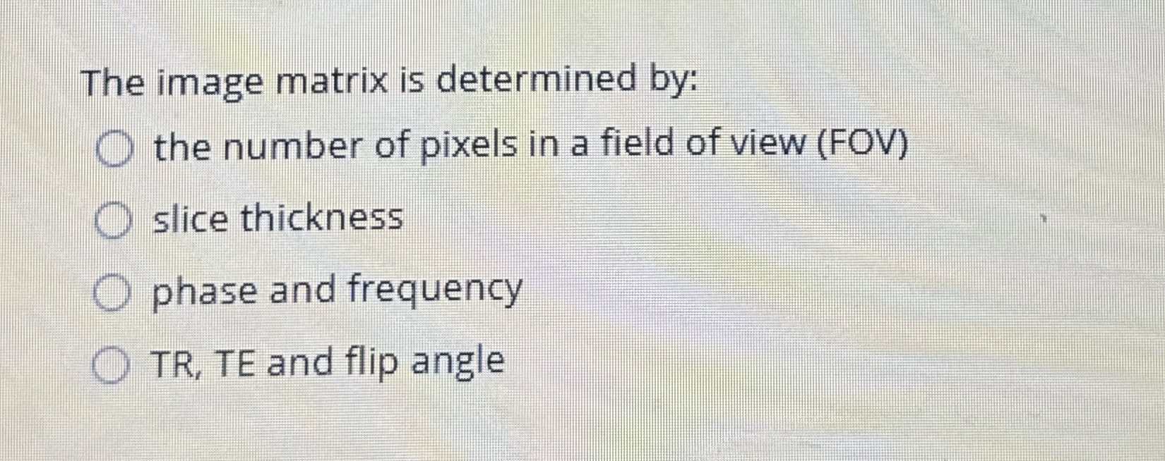 Solved The image matrix is determined by:the number of | Chegg.com