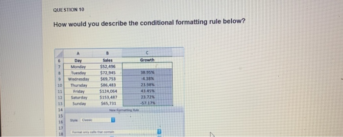 Solved QUESTION 10 How Would You Describe The Conditional | Chegg.com