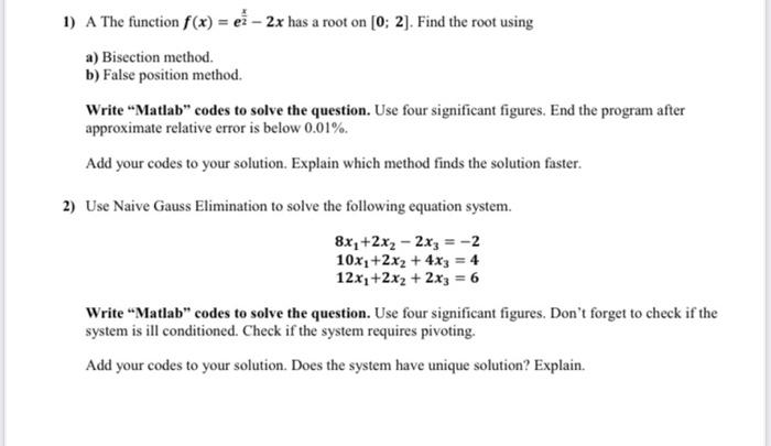 Solved write the code and show the figures on matlab i will | Chegg.com