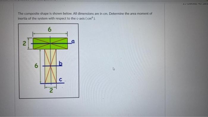 Solved The composite shape is shown below. All dimensions | Chegg.com