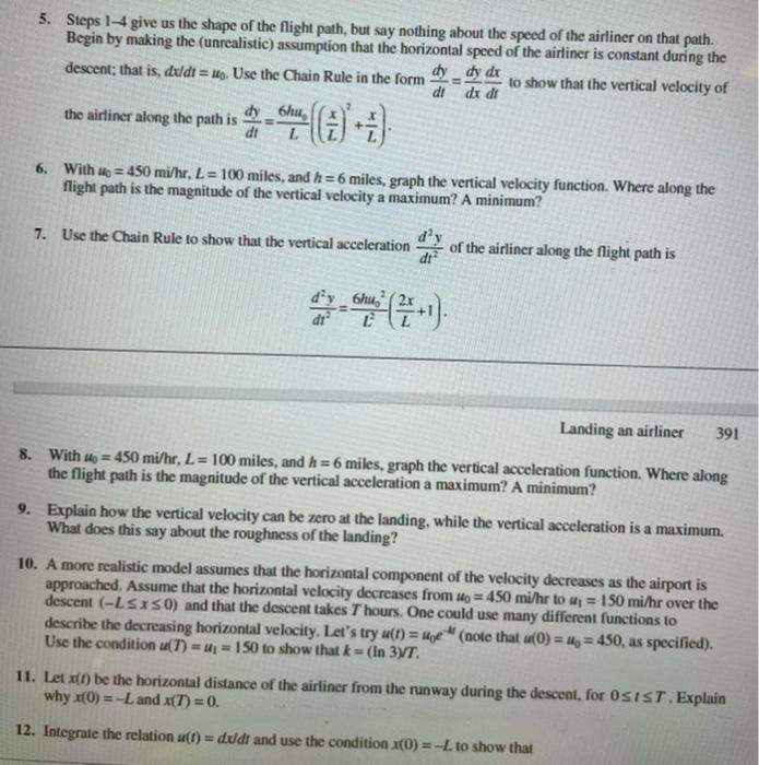 Solved Guided Project 22: Landing an airliner Topics and | Chegg.com