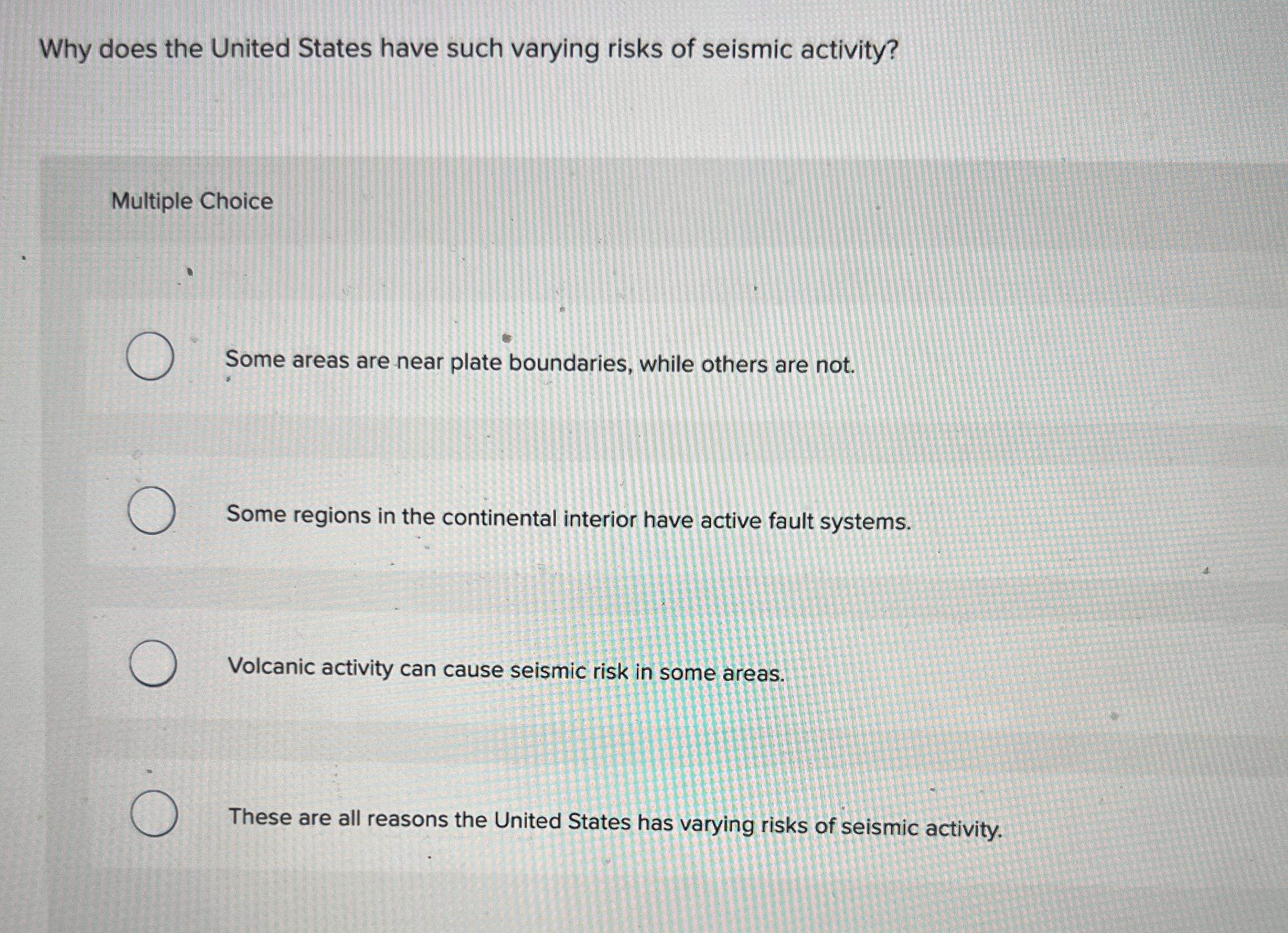 Solved Why does the United States have such varying risks of