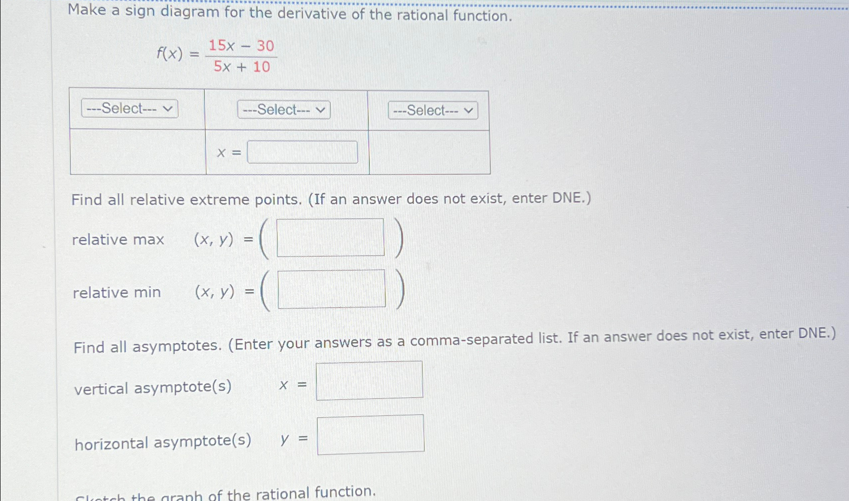 Solved Make a sign diagram for the derivative of the | Chegg.com