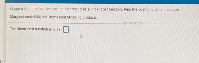 Solved Assume that the situation can be expressed as a | Chegg.com
