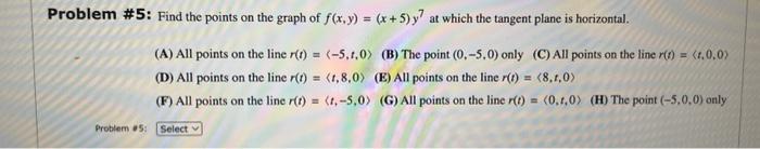 Solved Problem \#5: Find the points on the graph of | Chegg.com