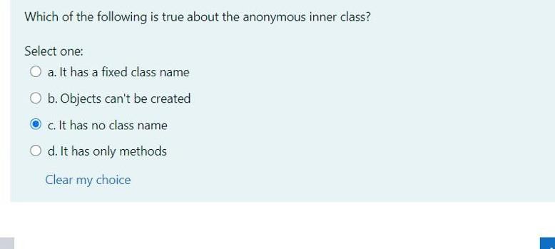 Solved The Following Statement Is Valid In Java Public Chegg Com