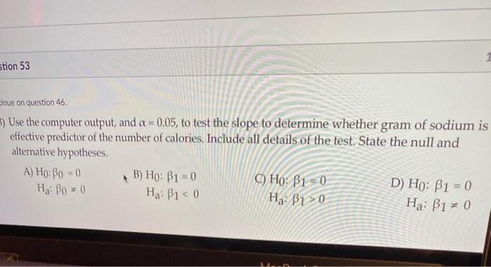 Solved Question 46 Use the following information for | Chegg.com