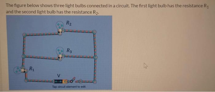 Solved The figure below shows three light bulbs connected in | Chegg.com