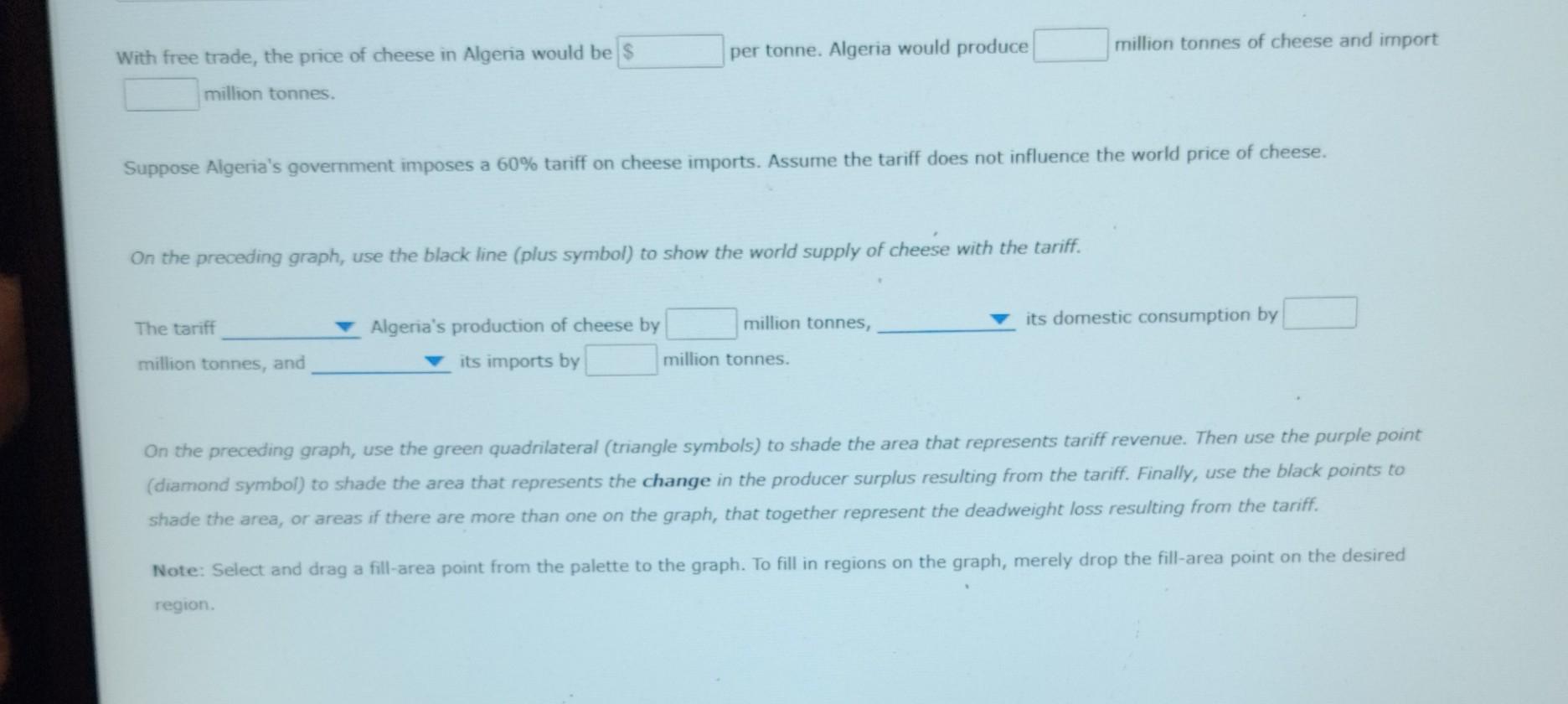 Solved Attempts 6. Effects of a tariff Suppose the following | Chegg.com