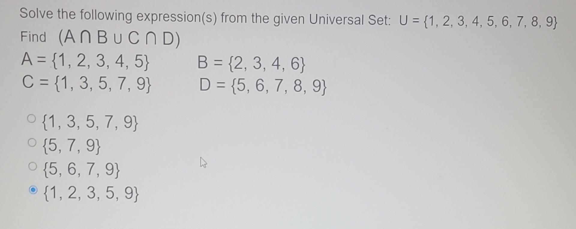 Solved Solve The Following Expression(s) From The Given | Chegg.com