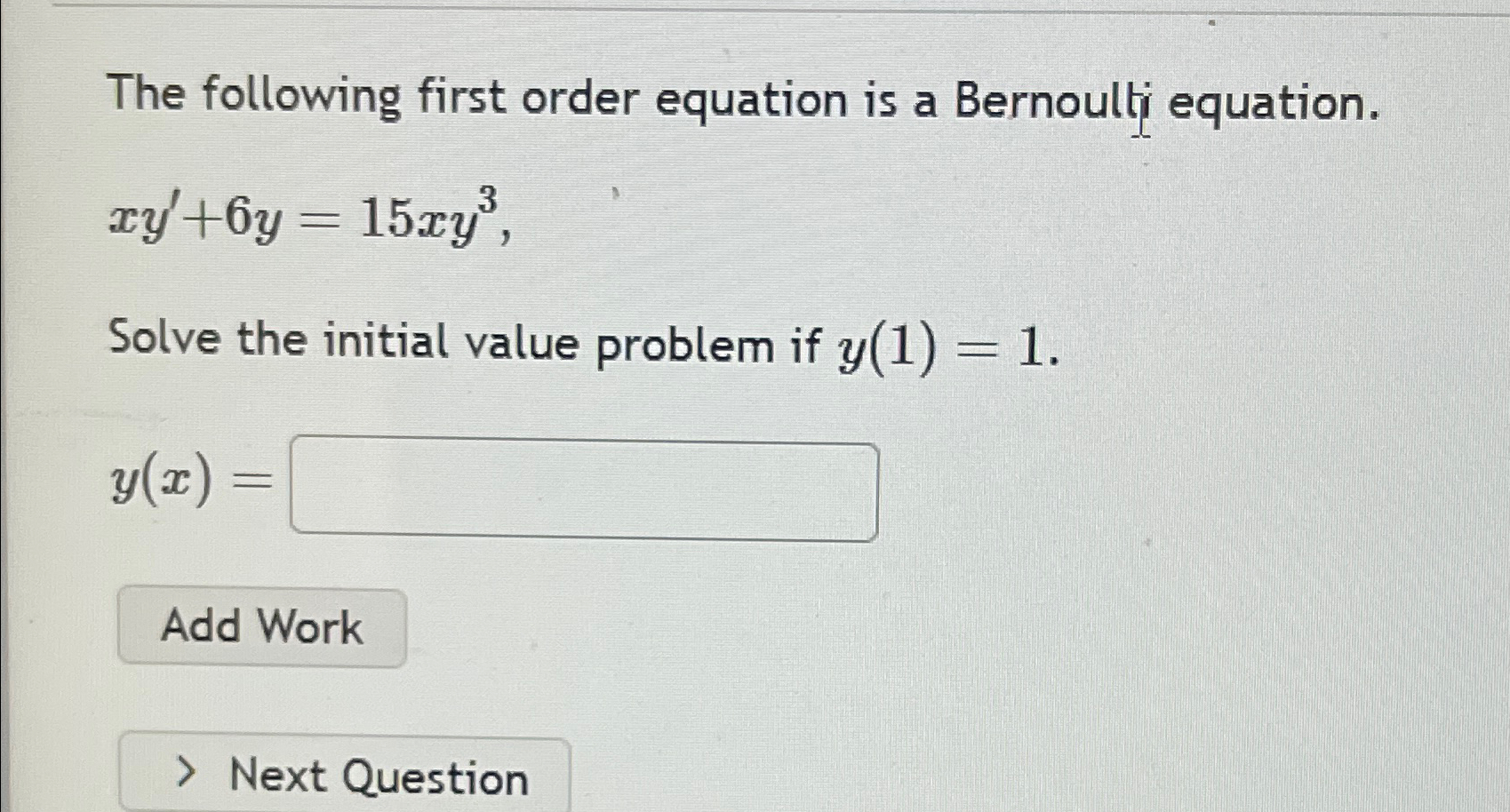solved-the-following-first-order-equation-is-a-bernoulti-chegg