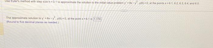 Solved Use Euler's Method With Step Size H=0,1 To | Chegg.com