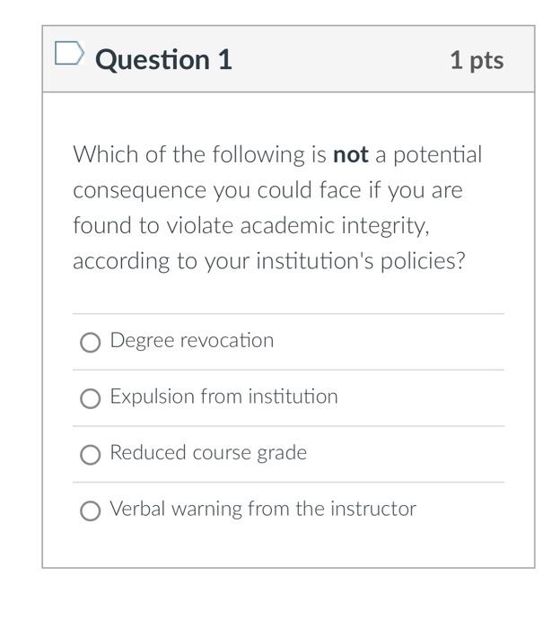 Solved D Question 1 Which of the following is not a | Chegg.com