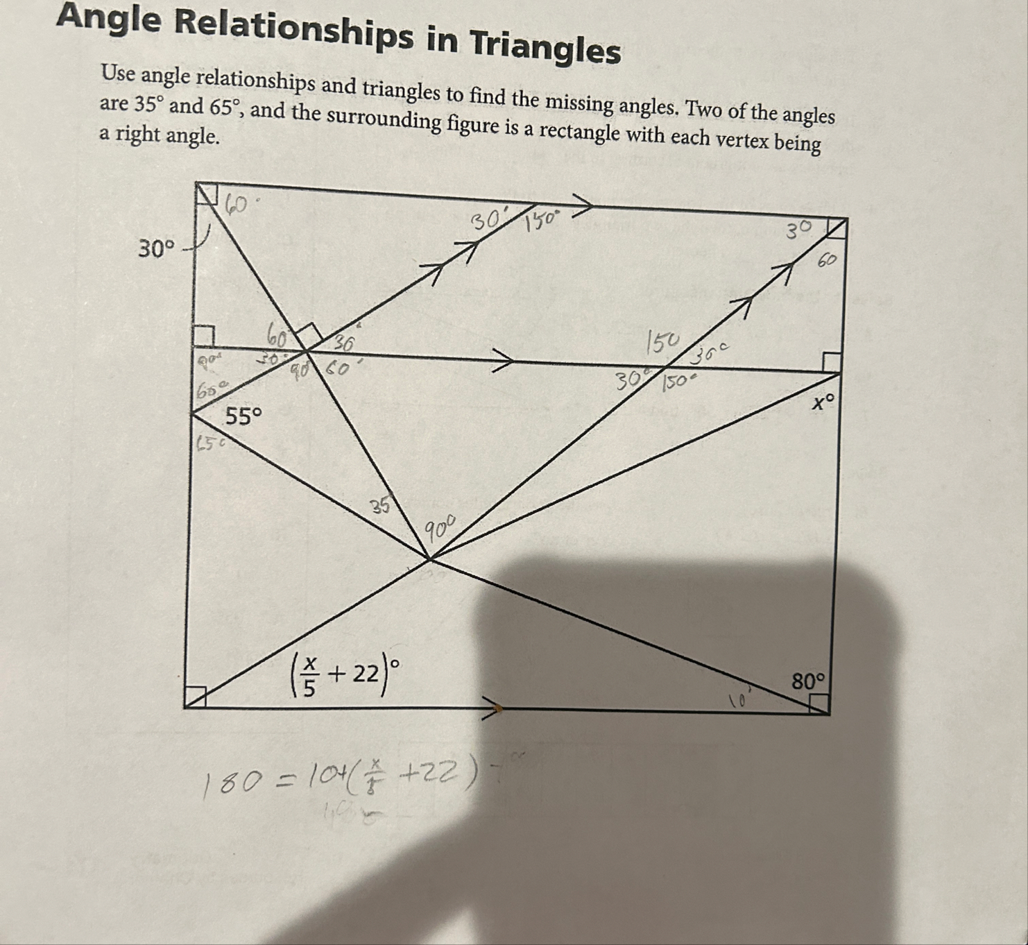Solved Angle Relationships in TrianglesUse angle | Chegg.com