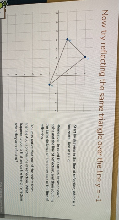 Reflect triangle A in the line y=1 