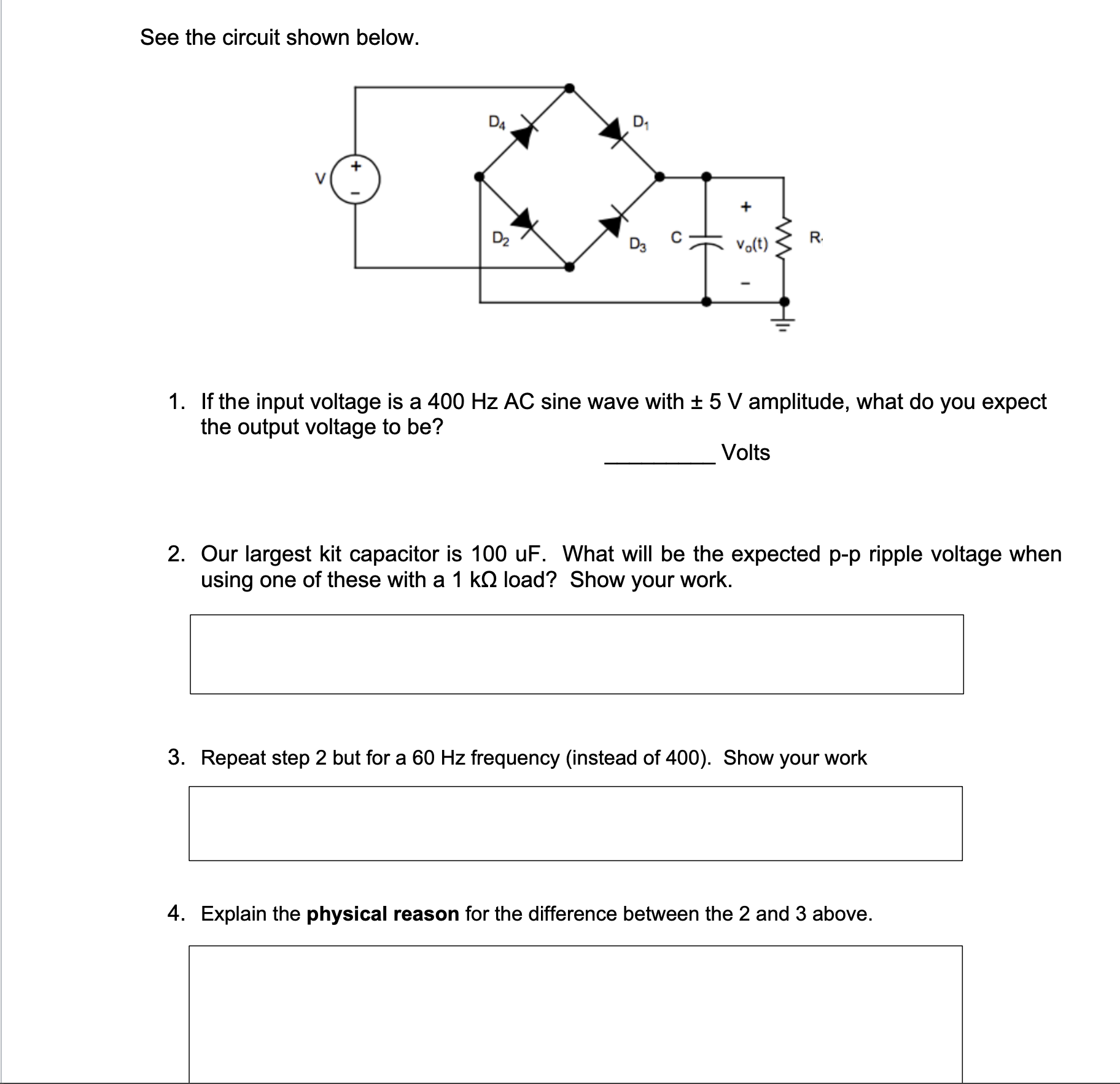 Solved See the circuit shown below.If the input voltage is a | Chegg.com