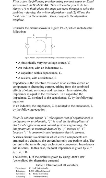 Solved First, solve the following problem using pen and | Chegg.com
