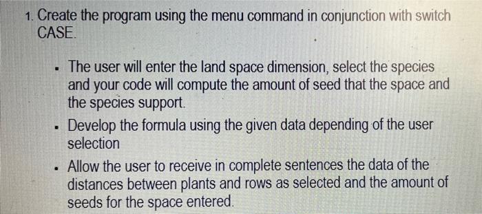 Solved 1. Create the program using the menu command in | Chegg.com
