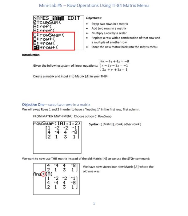 solved-objective-two-add-two-rows-in-a-matrix-oftentimes-chegg