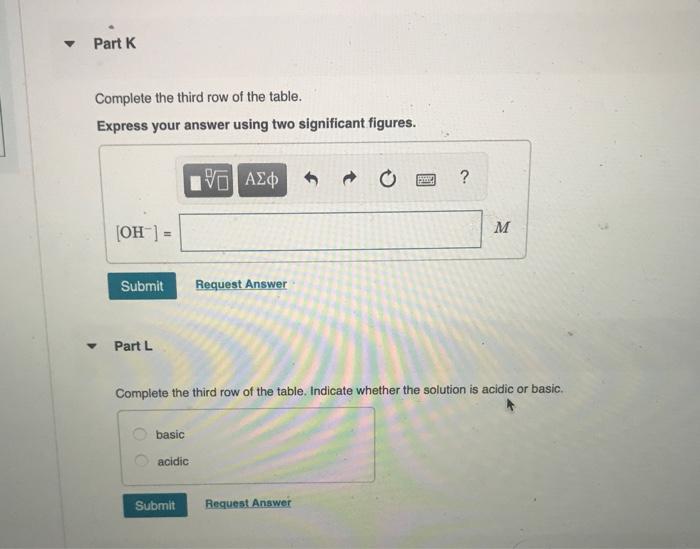 Solved Complete the following table by calculating the | Chegg.com