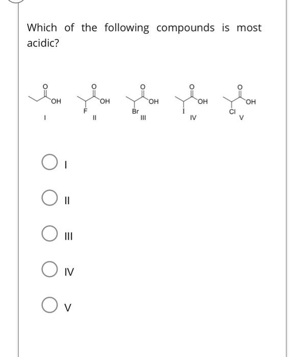 Solved Identify The Most Acidic Proton In The Following | Chegg.com