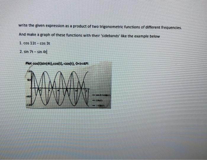 Solved write the given expression as a product of two | Chegg.com