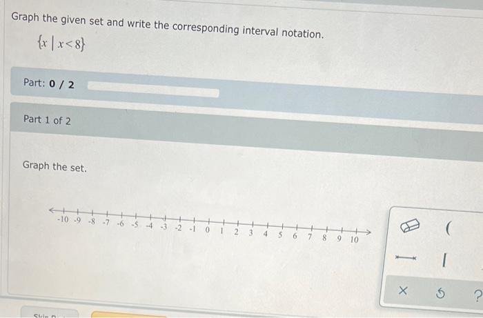 Solved Graph the given set and write the corresponding | Chegg.com
