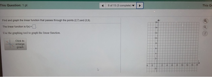 Solved This Question: 1 pt 8 of 15 (3 complete) This a Find | Chegg.com