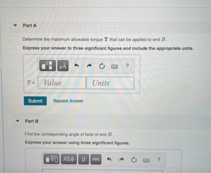 Solved The shaft has an equilateral triangle cross section